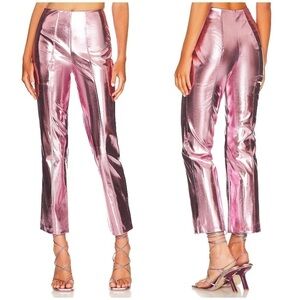 Song of Style Masha Pant in Metallic Pink Size S